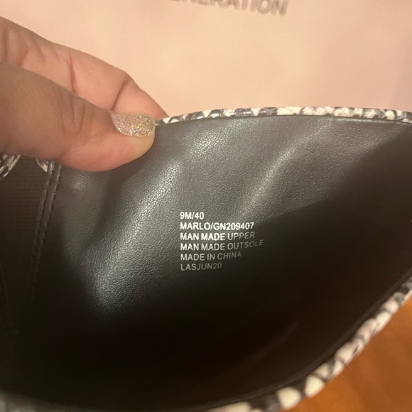 BCBGENERATION Snakeprint Cushioned Marlo Pointed Toe Stiletto Boots, 9 - Picture 5 of 6